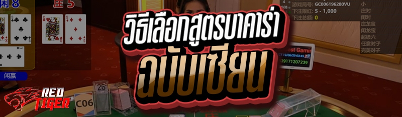 วิธีเลือกสูตรบาคาร่า ฉบับเซียน