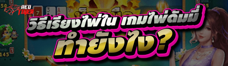 วิธีเรียงไพ่ใน เกมไพ่ดัมมี่ ทำยังไง?