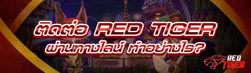 ติดต่อ RED TIGER ผ่านทางไลน์ ทำอย่างไร?